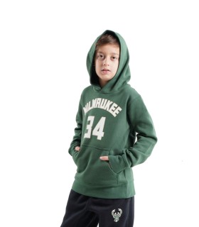 Nike PO FLC Essential N&N Icon Milwaukee Bucks Bambino