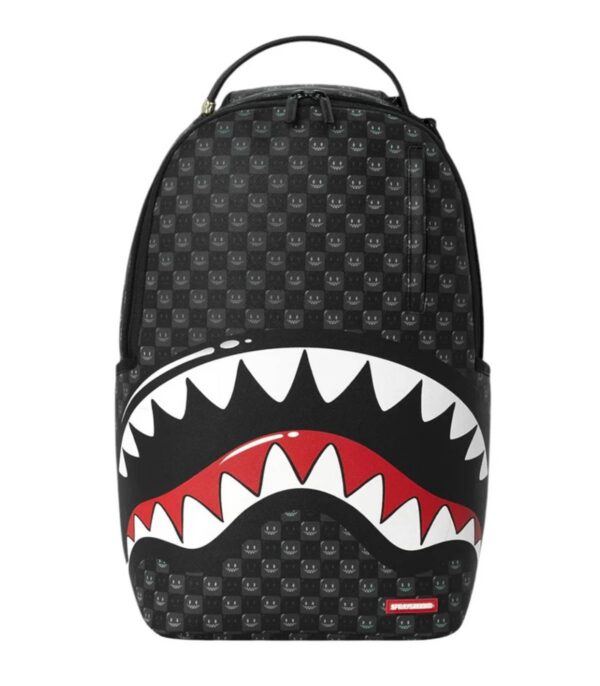 Sharks In Paris WTF Bubbly Black Check Backpack