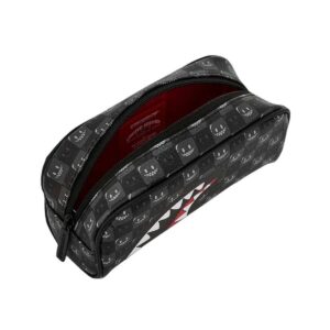 Sharks In Paris WTF Bubbly Black Check Pouch