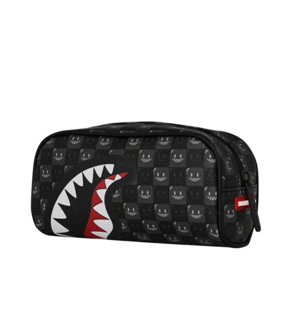 Sharks In Paris WTF Bubbly Black Check Pouch